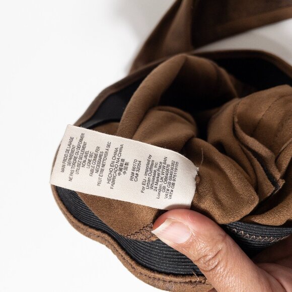 NWT Free People Brown Faux Suede High-Waisted Stretch Leggings 27 Indie Western - Picture 8 of 8